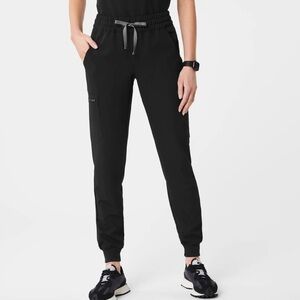 Figs Black Uman Relaxed Fit Jogger Scrub Bottoms